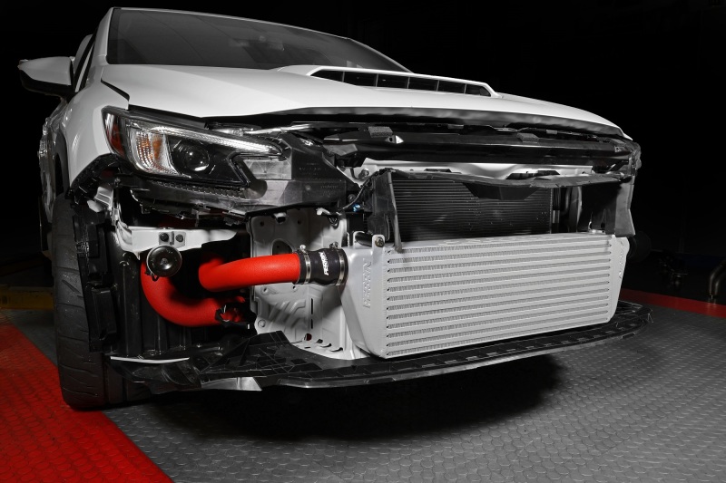 Subaru WRX Front Mount Intercooler - Perrin Performance - Red Tubes & Silver Core - `22-`25